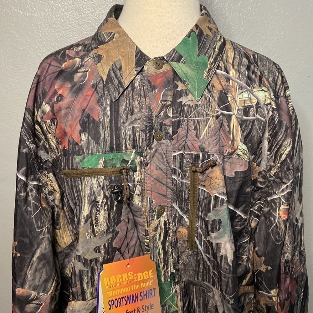 NWT Rocks Edge Sportsman Shirt Long Sleeve Camouflage XL
